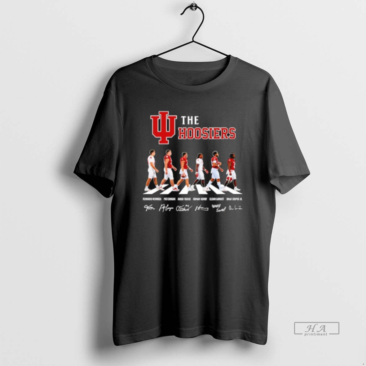 Official The Hoosiers Indiana Cross The Street Signatures 2026 T-Shirts, Hoodie, Sweatshirt | AU18TeeNovaLab.com