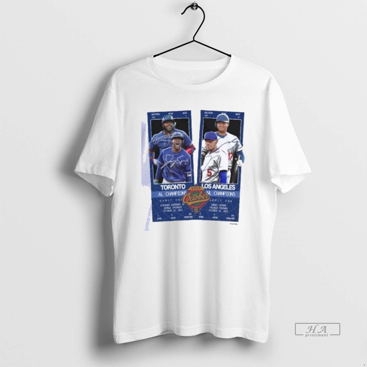 Official Toronto Blue Jays Al Champions Vs Los Angeles Dodgers Nl Champions October 2025 World