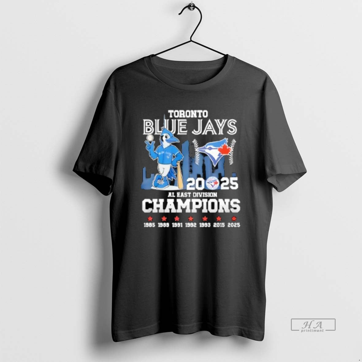 Official Toronto Blue Jays Mascot 2025 Al East Division Champions 1985 2025