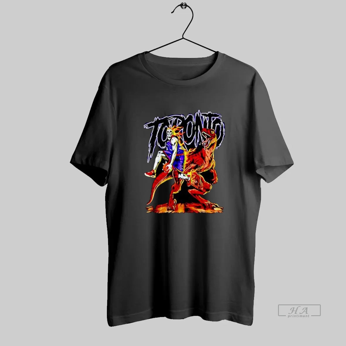 Official Toronto Raptors Skeleton Dinosaur Basketball City Fan