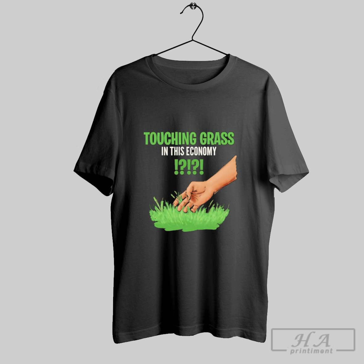 Official Touching Grass In This Economy Graphic