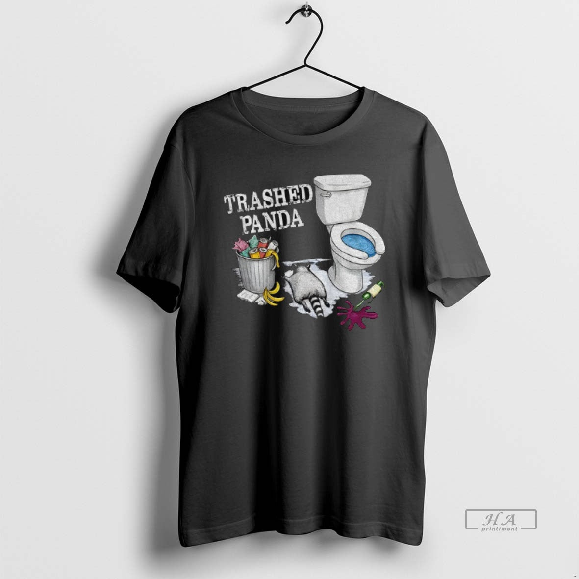 Official Trashed Panda Funny Drunk Raccoon Party Animal Joke Graphic T-Shirts, Hoodie, Sweatshirt | AU18TeeNovaLab.com