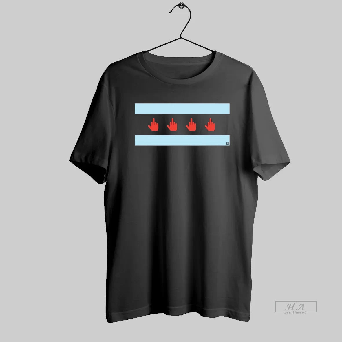 Official Trump Middle Finger Chicago Flag