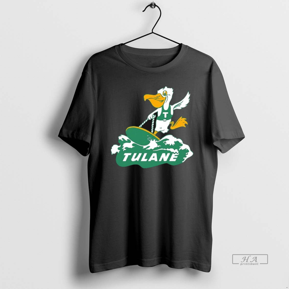 Official Tulane Green Wave Mascot Surfboard Logo T-Shirts, Hoodie, Sweatshirt | AU18TeeNovaLab.com