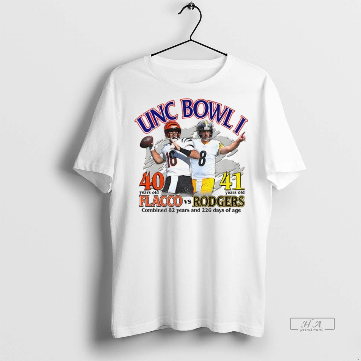 Official Unc Bowl I Joe Flacco 40 Vs Aaron Rodgers 41 Combined 82 Years And