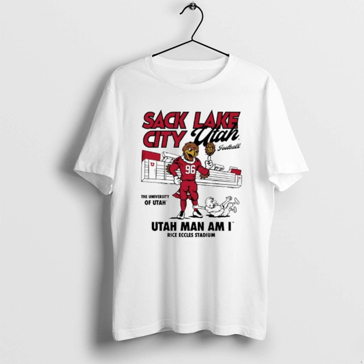 Official Utah Sack Lake City Football Utah Man Am I Rice Eccles Stadium T-Shirts, Hoodie, Sweatshirt | AU18TeeNovaLab.com