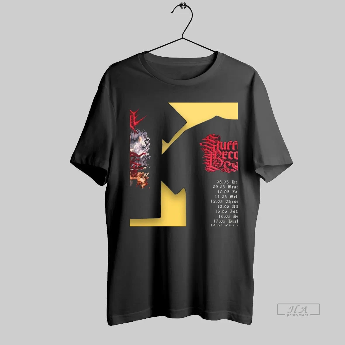Official Vitriol Suffer Become Tour 2025 Two Sided Mockup Two Side