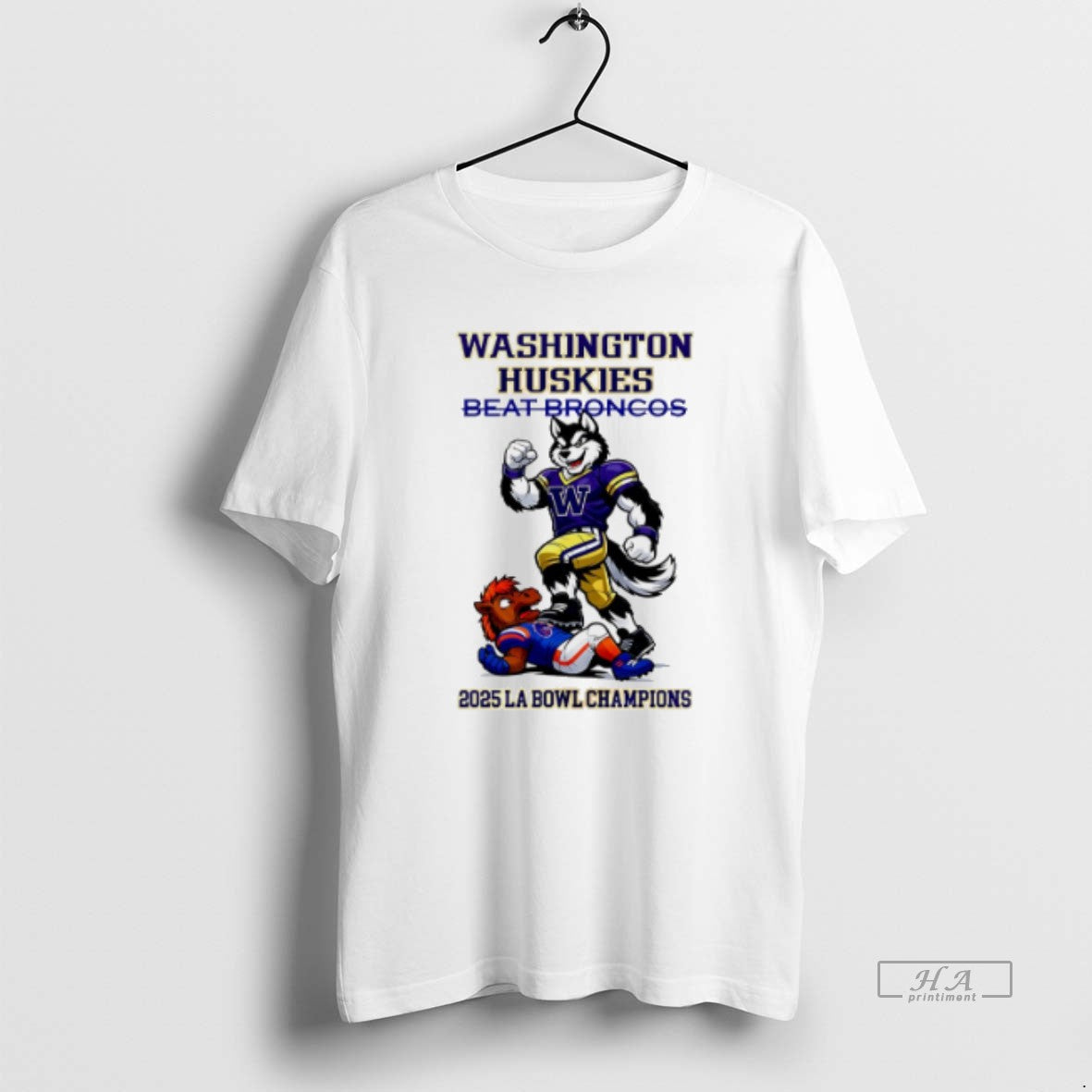 Official Washington Huskies 2025 La Bowl Champions Beat Broncos Mascot T-Shirts, Hoodie, Sweatshirt | AU18TeeNovaLab.com