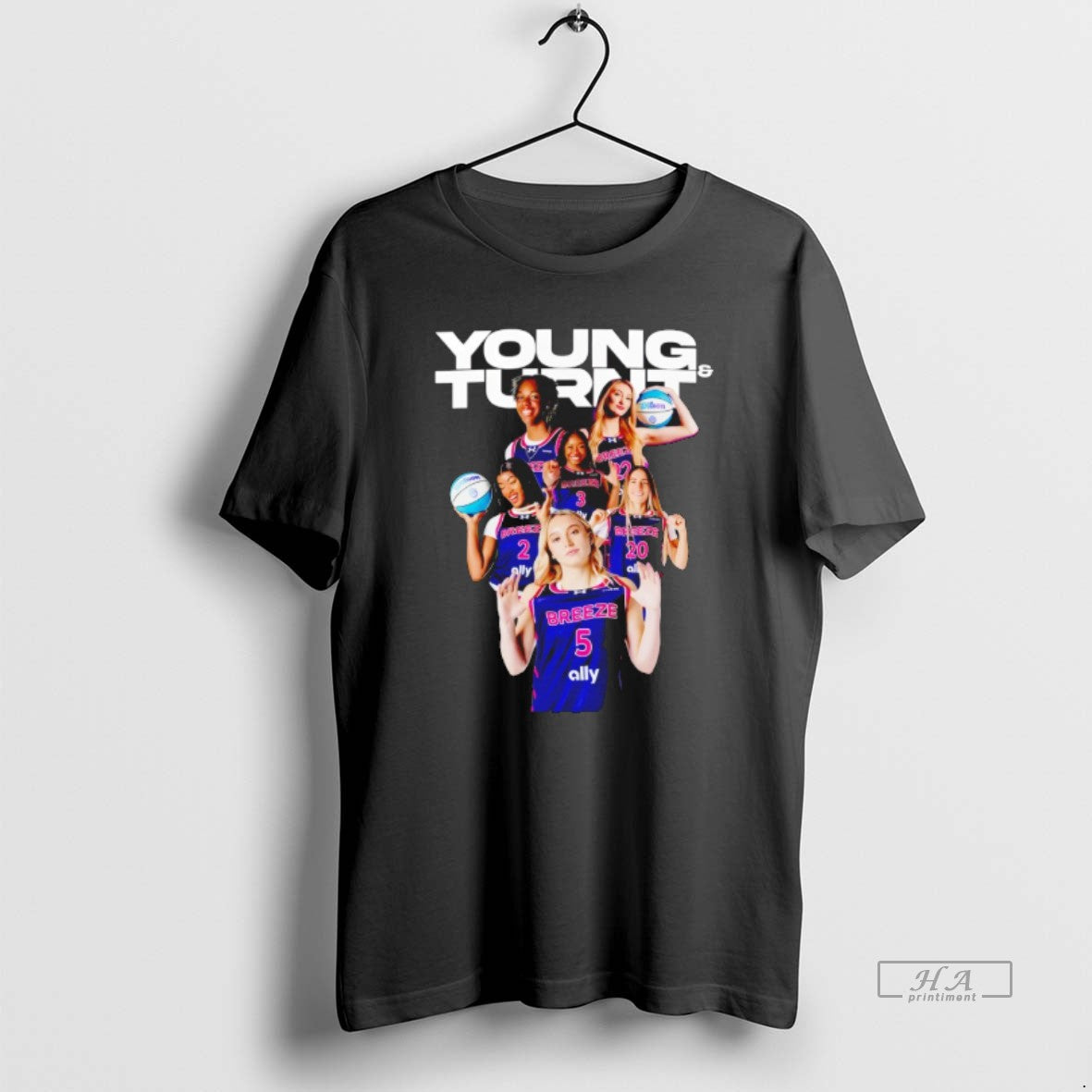 Official Young And Turnt Breeze Basketball Unrivaled Sgg Hoops Paige Bueckers T-Shirts, Hoodie, Sweatshirt