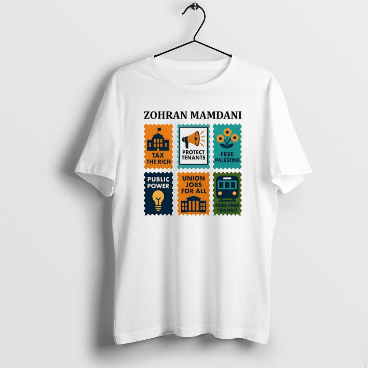Official Zohran Mamdani Tax The Rich Mayor Of New York City Stamp Collection T-Shirts, Hoodie, Sweatshirt