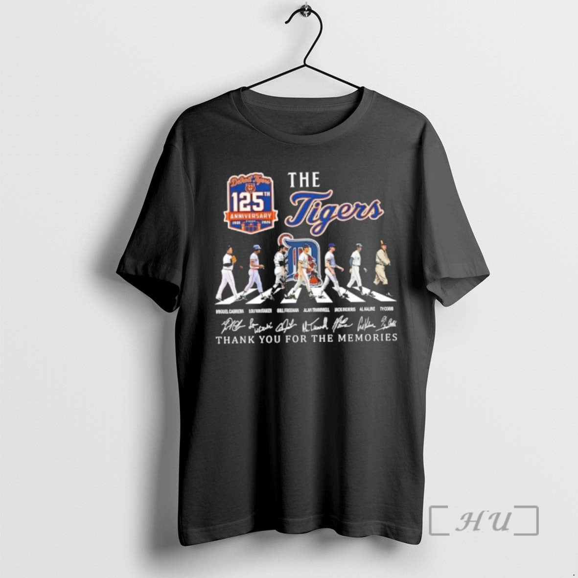 Officials 125th Anniversary 1901 2026 Detroit Tigers Miguel Cabrera And Legends Abbey Road Thank You T-Shirts, Hoodie,...