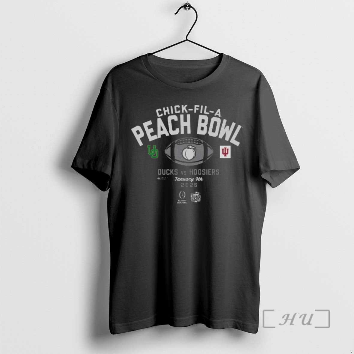 Officials 2026 Chick Fil A Peach Bowl 2 Team Ducks Vs Hoosiers Jan 9th 2026 T-Shirts, Hoodie, Sweatshirt | AU18TeeNovaLab.com