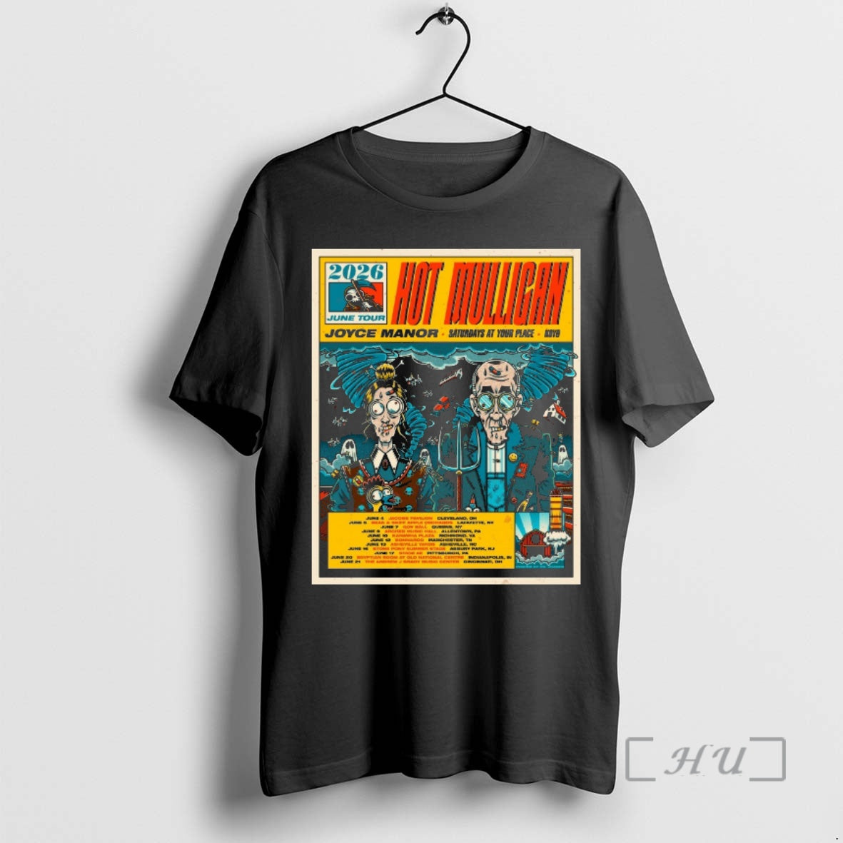Officials 2026 June Tour Hot Mulligan Saturdays At Your Place June 4 21 2026 Premium T-Shirts, Hoodie, Sweatshirt