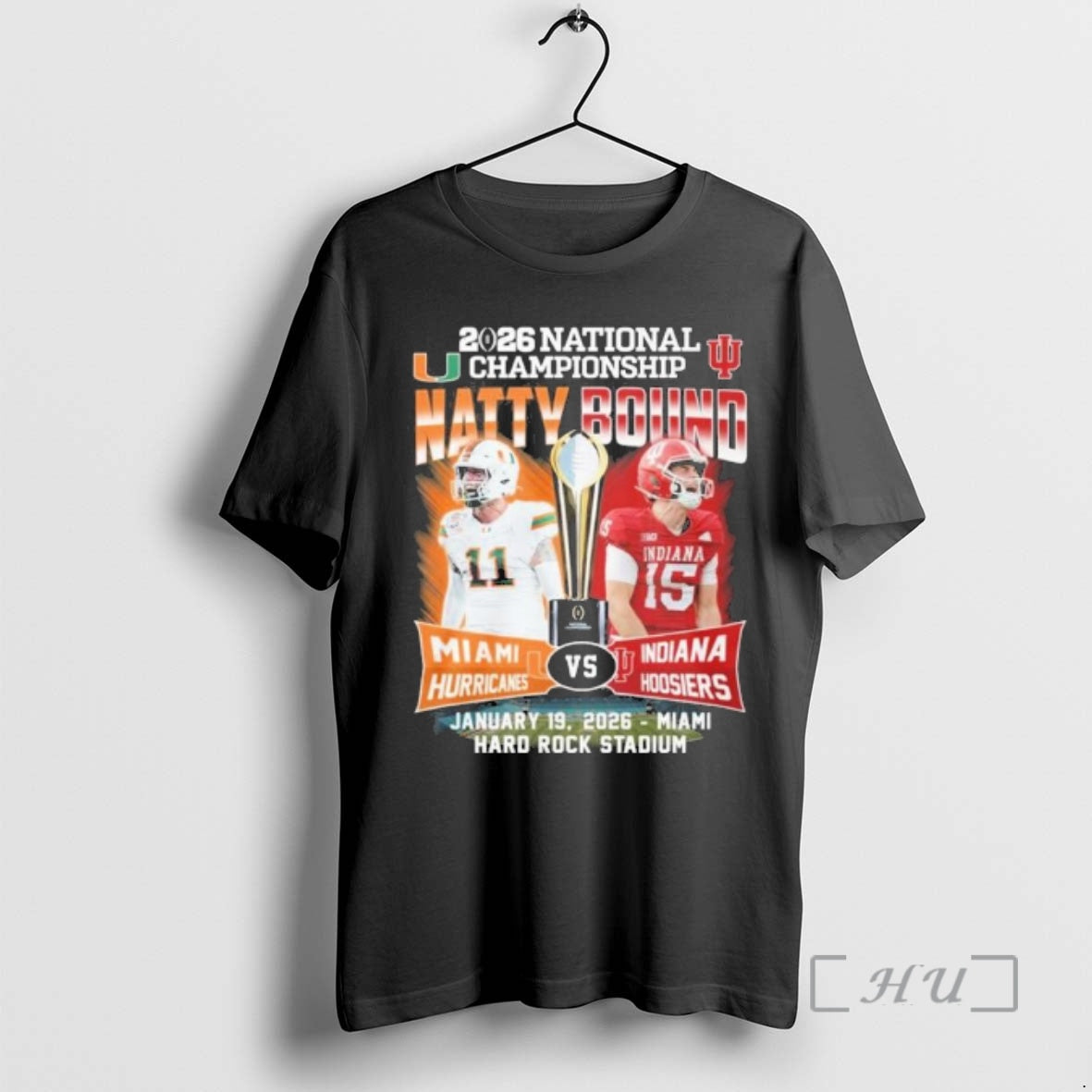 Officials 2026 National Championship Natty Bound Miami Vs Iu Football T-Shirts, Hoodie, Sweatshirt | AU18TeeNovaLab.com