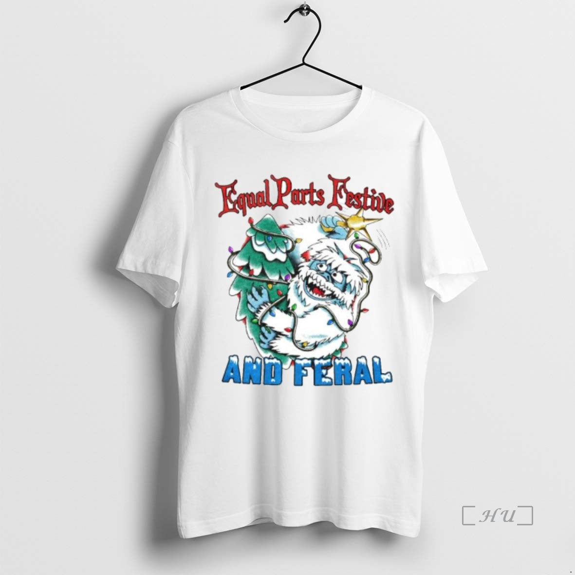 Officials Abominable Snow Monster Equal Parts Festive And Feral Ornaments T-Shirts, Hoodie, Sweatshirt | AU18TeeNovaLab.com