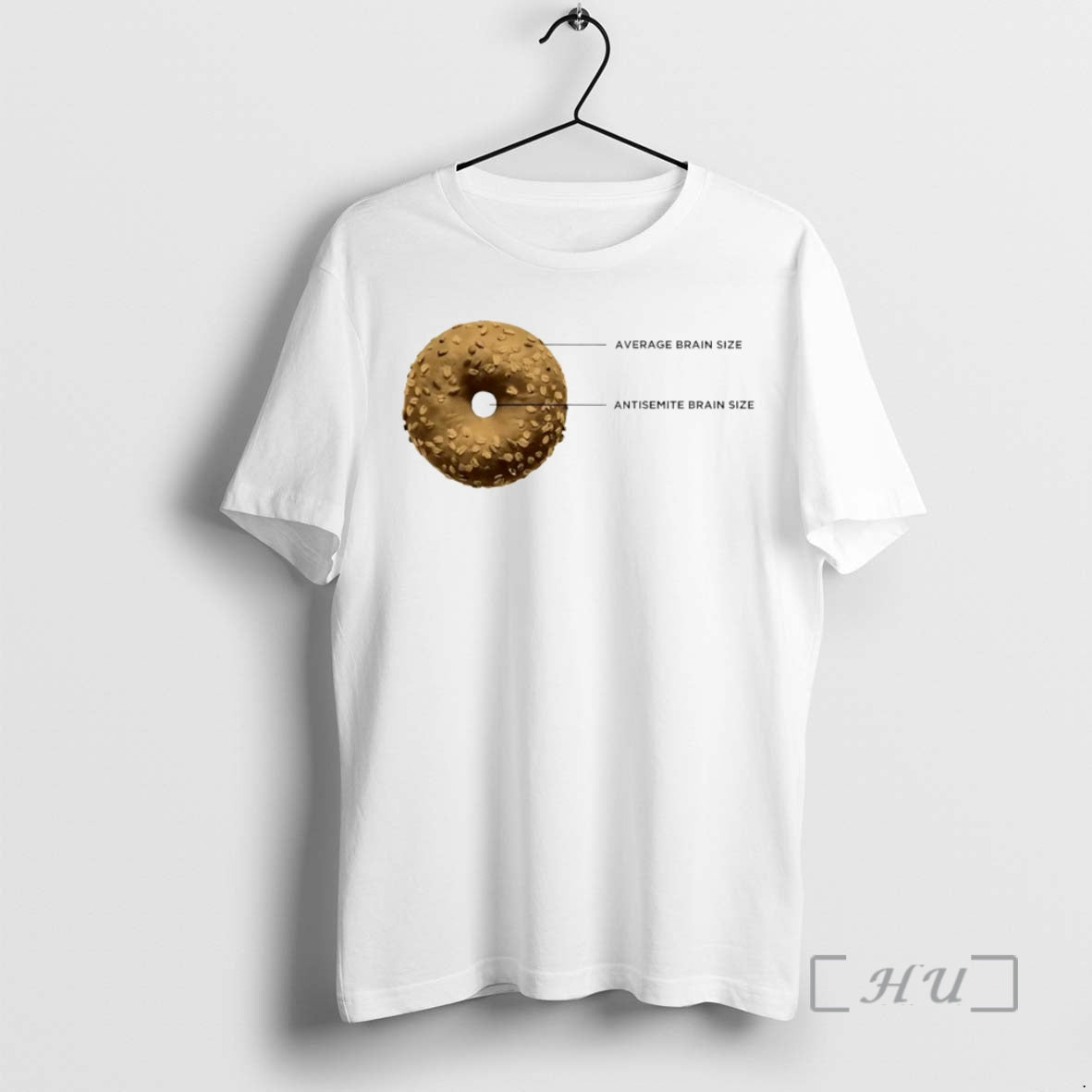 Officials Average Brain Size Antisemite Brain Size Bagel Brain Anti Semitism Circle Premium T Shirts Hoodie, Sweatshirt