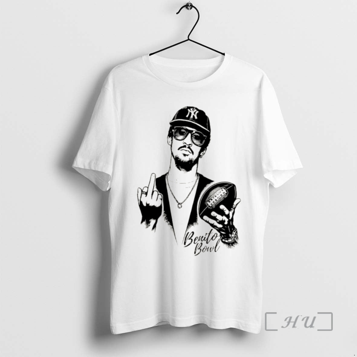 Bad Bunny The Benito Bowl Middle Finger Graphic