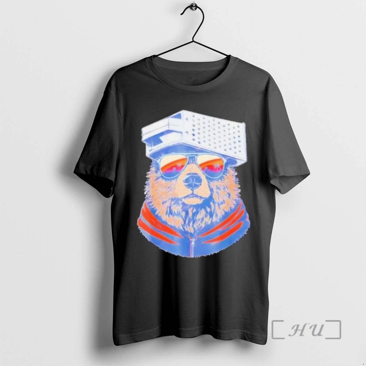 Officials Bear With Cheese Grater Hat And Sunglasses T-Shirts, Hoodie, Sweatshirt | AU18TeeNovaLab.com