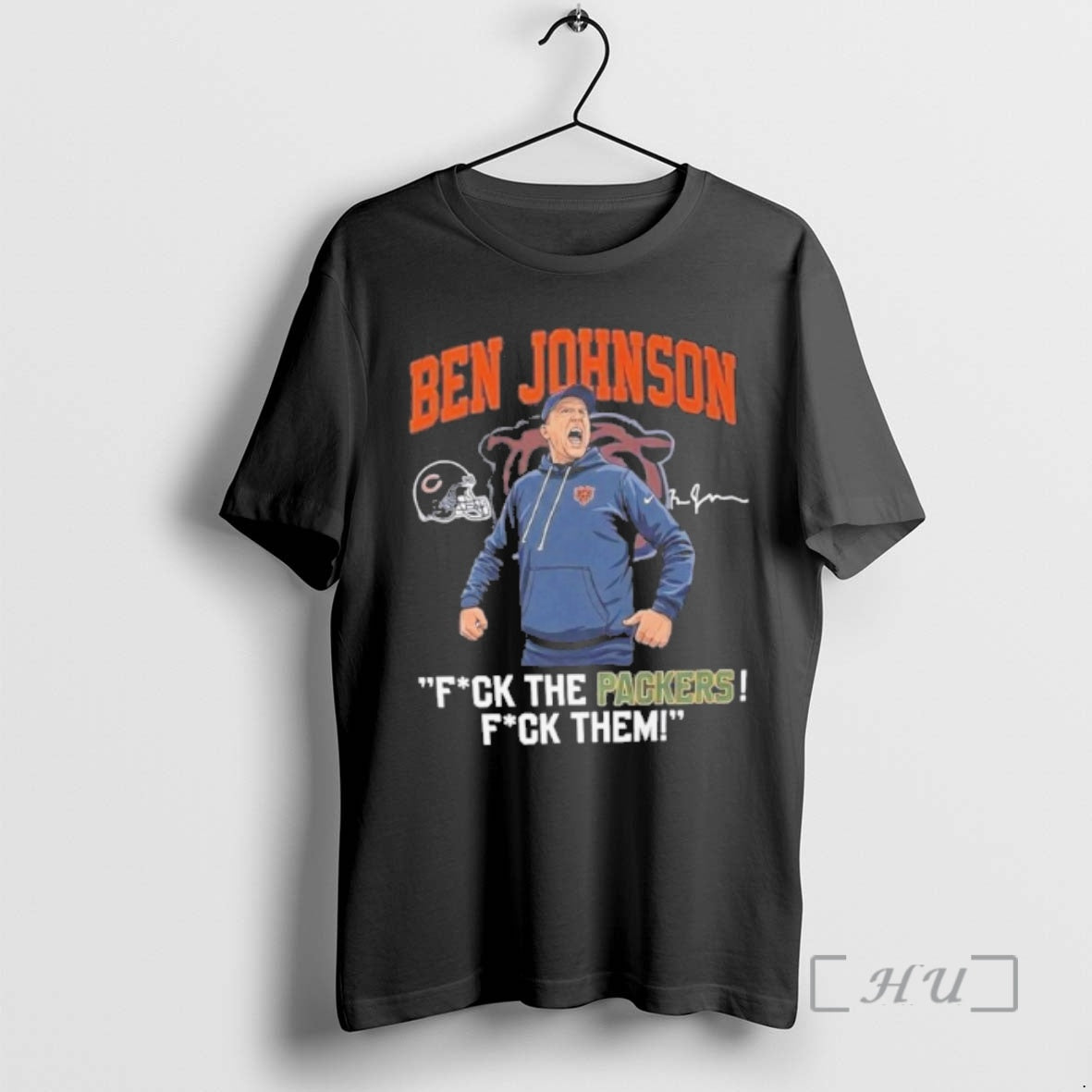 Officials Ben Johnson Fuck The Packers Fuck Them Signature T-Shirts, Hoodie, Sweatshirt | AU18TeeNovaLab.com