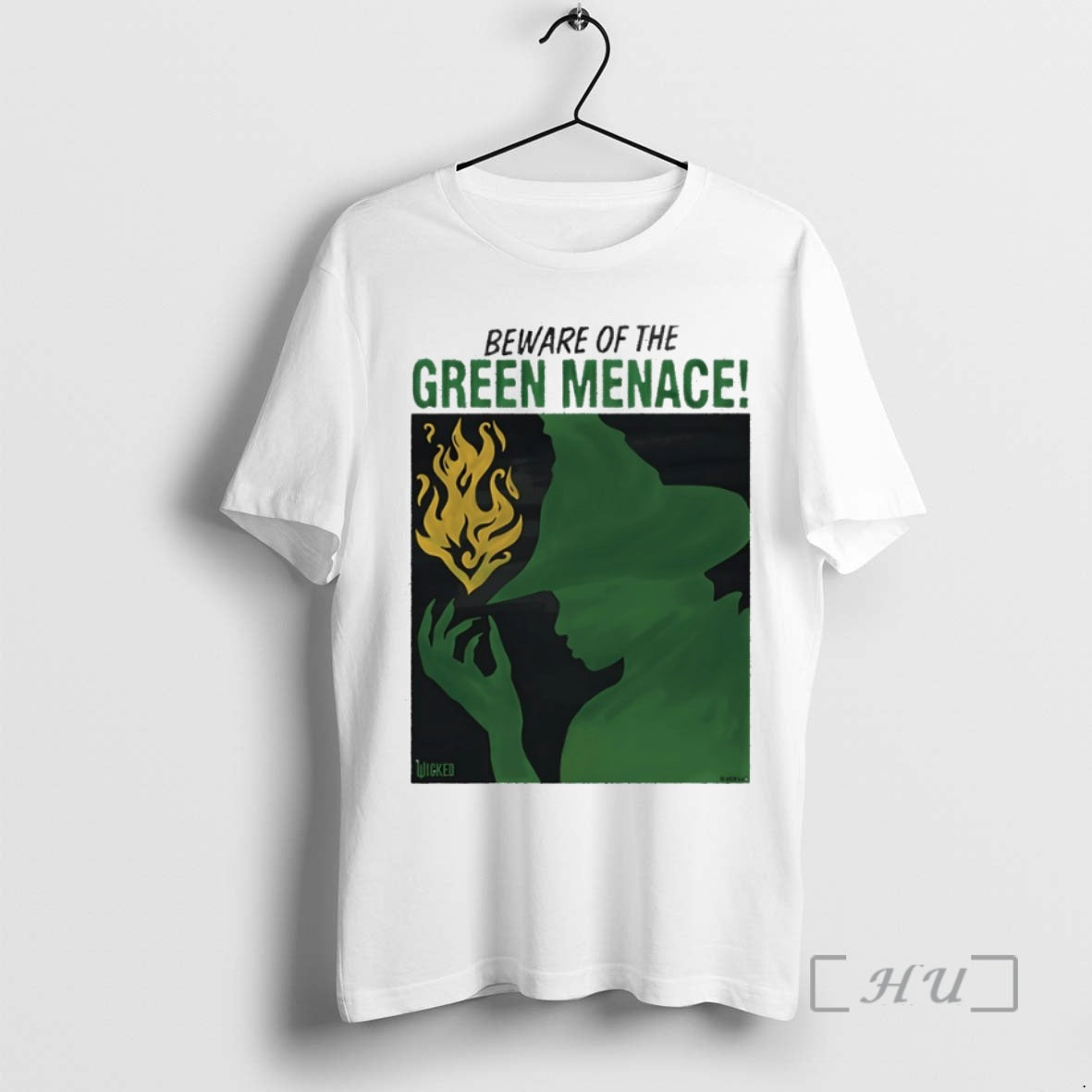 Officials Beware Of The Green Menace Elphaba Wicked Circle T-Shirts, Hoodie, Sweatshirt | AU18TeeNovaLab.com
