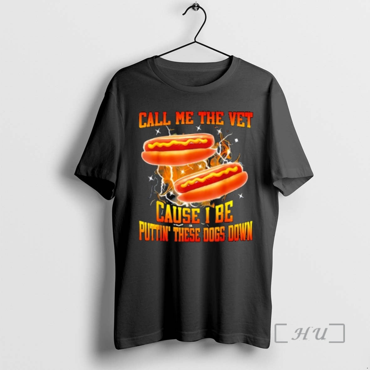 Officials Call Me The Vet Cause I Be Puttin These Dogs Down Hotdog Premium T-Shirts, Hoodie, Sweatshirt | AU18TeeNovaLab.com