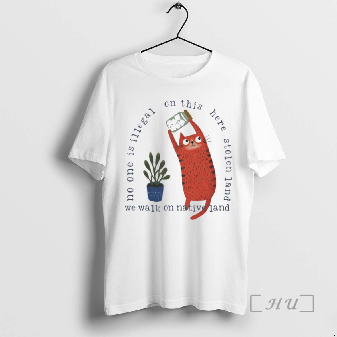 Officials Cat Ice No One Is Illegal On This Here Stolen Land Premium T Shirts Hoodie, Sweatshirt | AU18TeeNovaLab.com