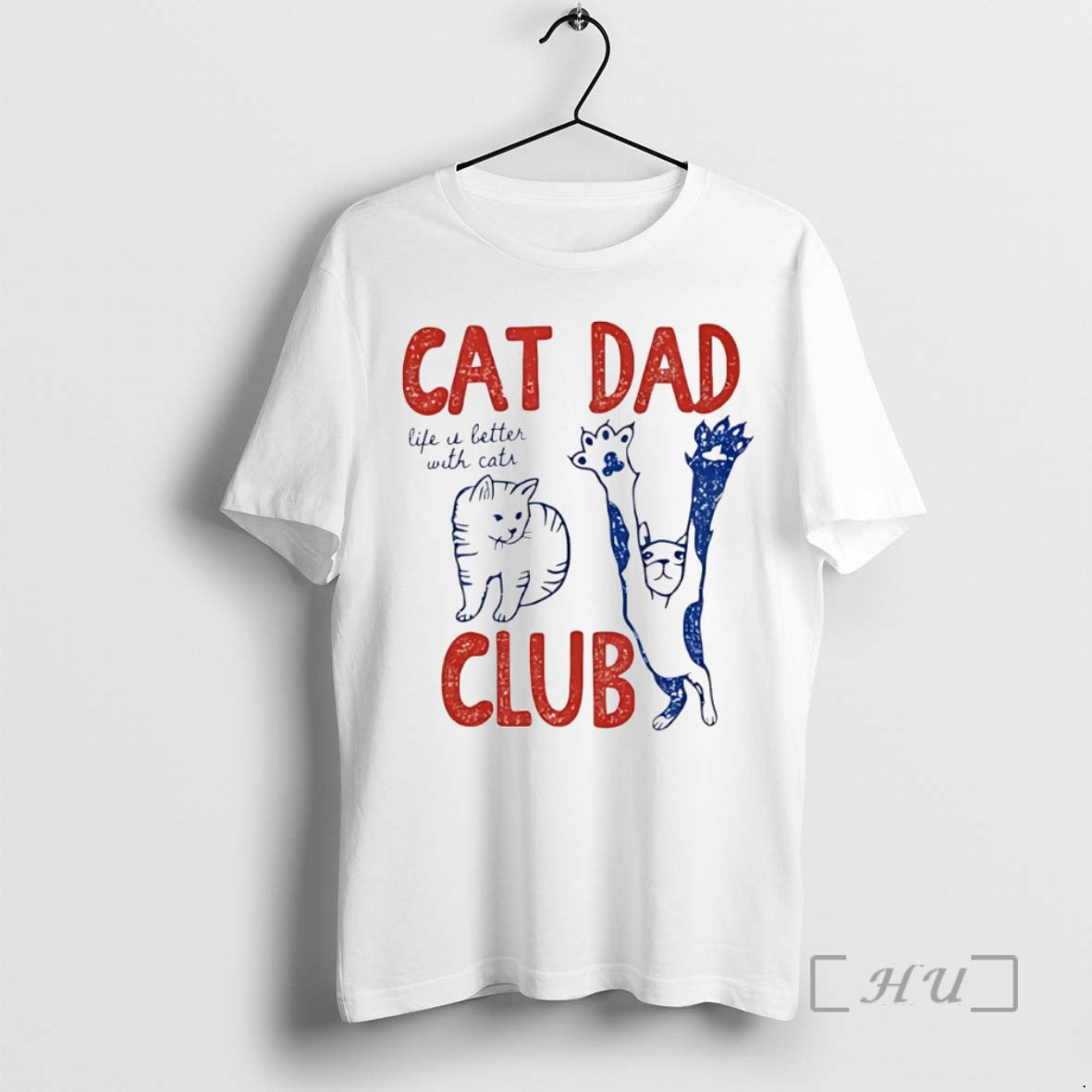 Officials Cat Dad Club Life Is Better With Cats Circle T-Shirts, Hoodie, Sweatshirt | AU18TeeNovaLab.com