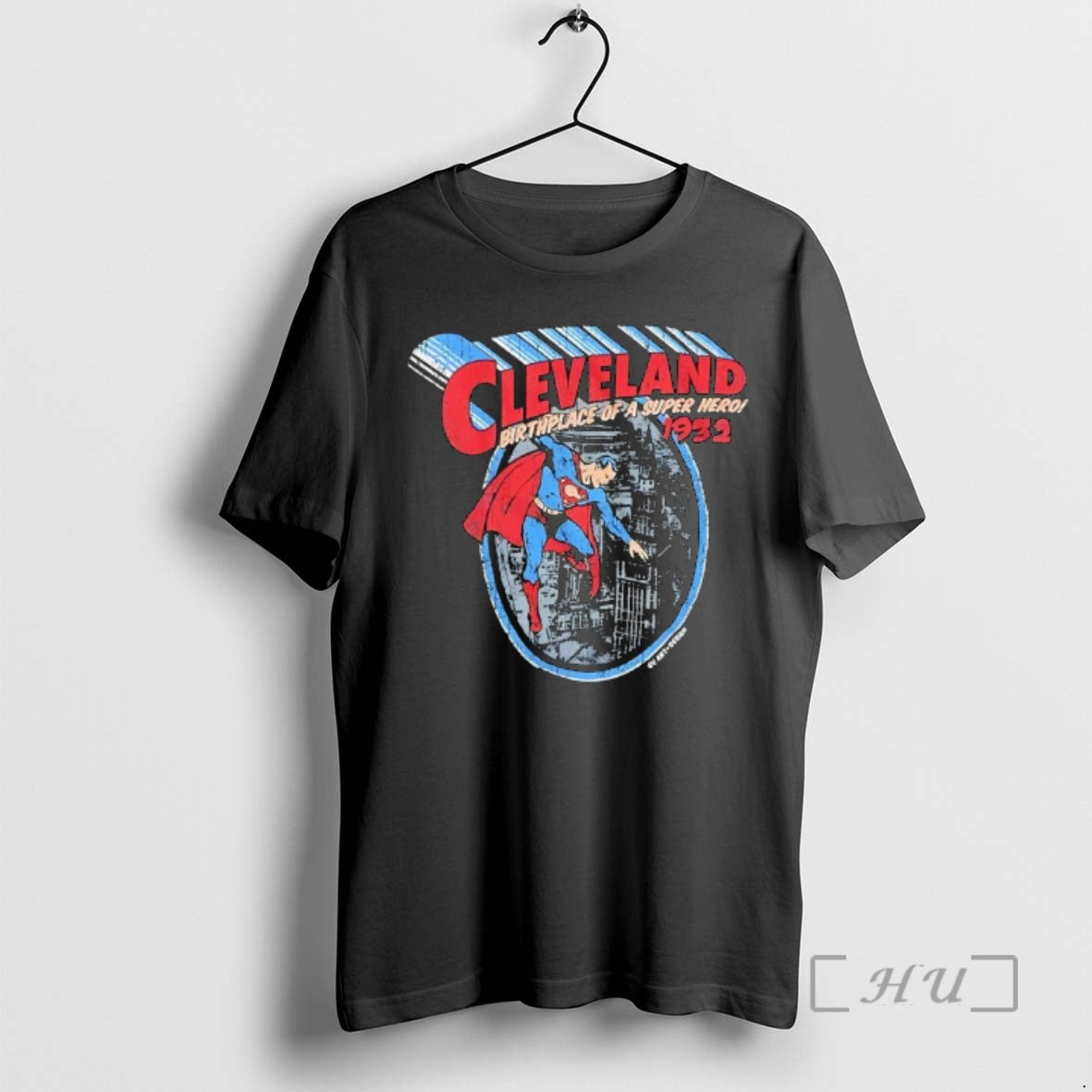 Officials Cleveland Birthplace Of A Superhero 1932 Graphic T-Shirts, Hoodie, Sweatshirt | AU18TeeNovaLab.com