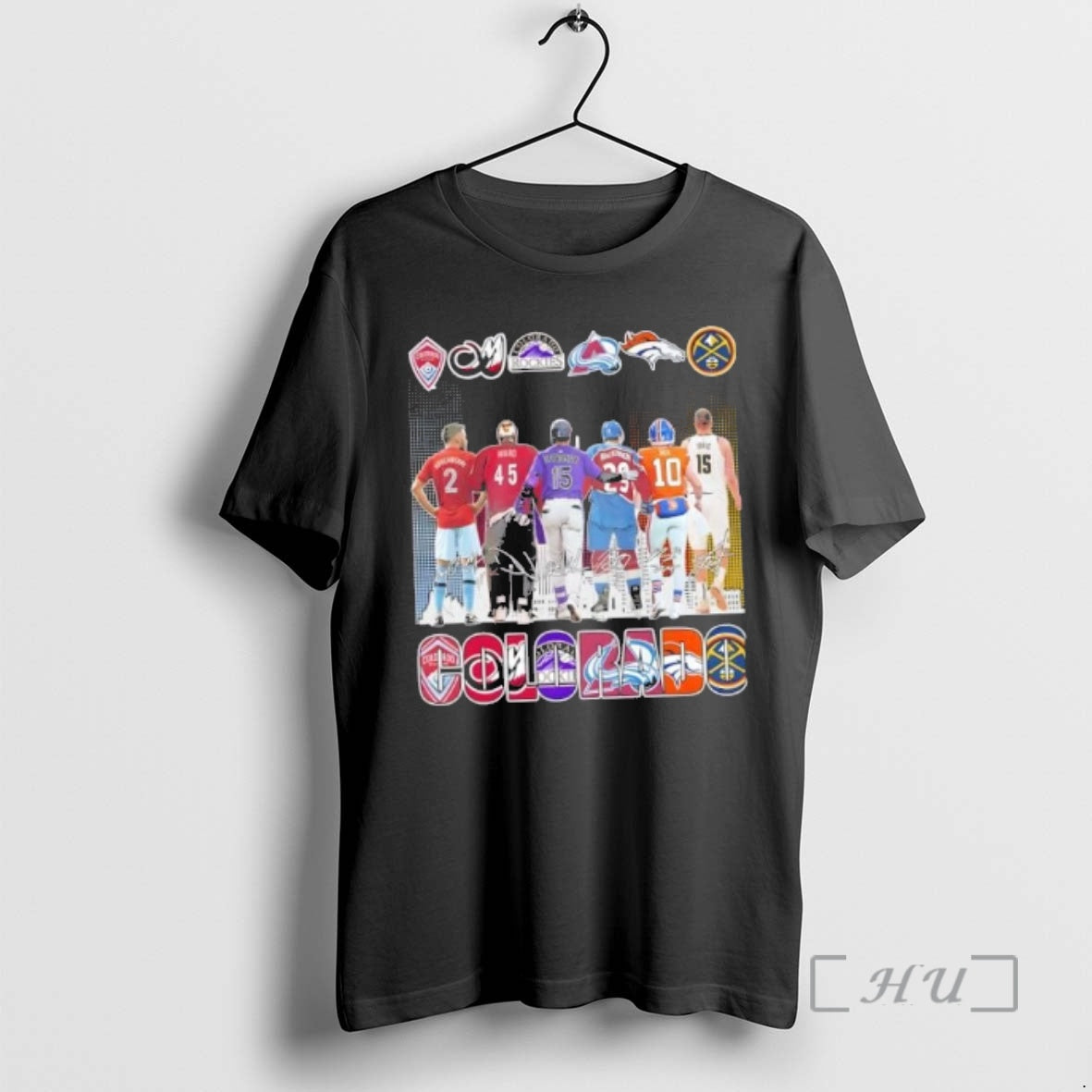 Officials Colorado City Sports Legends Skyline Signatures T-Shirts, Hoodie, Sweatshirt | AU18TeeNovaLab.com