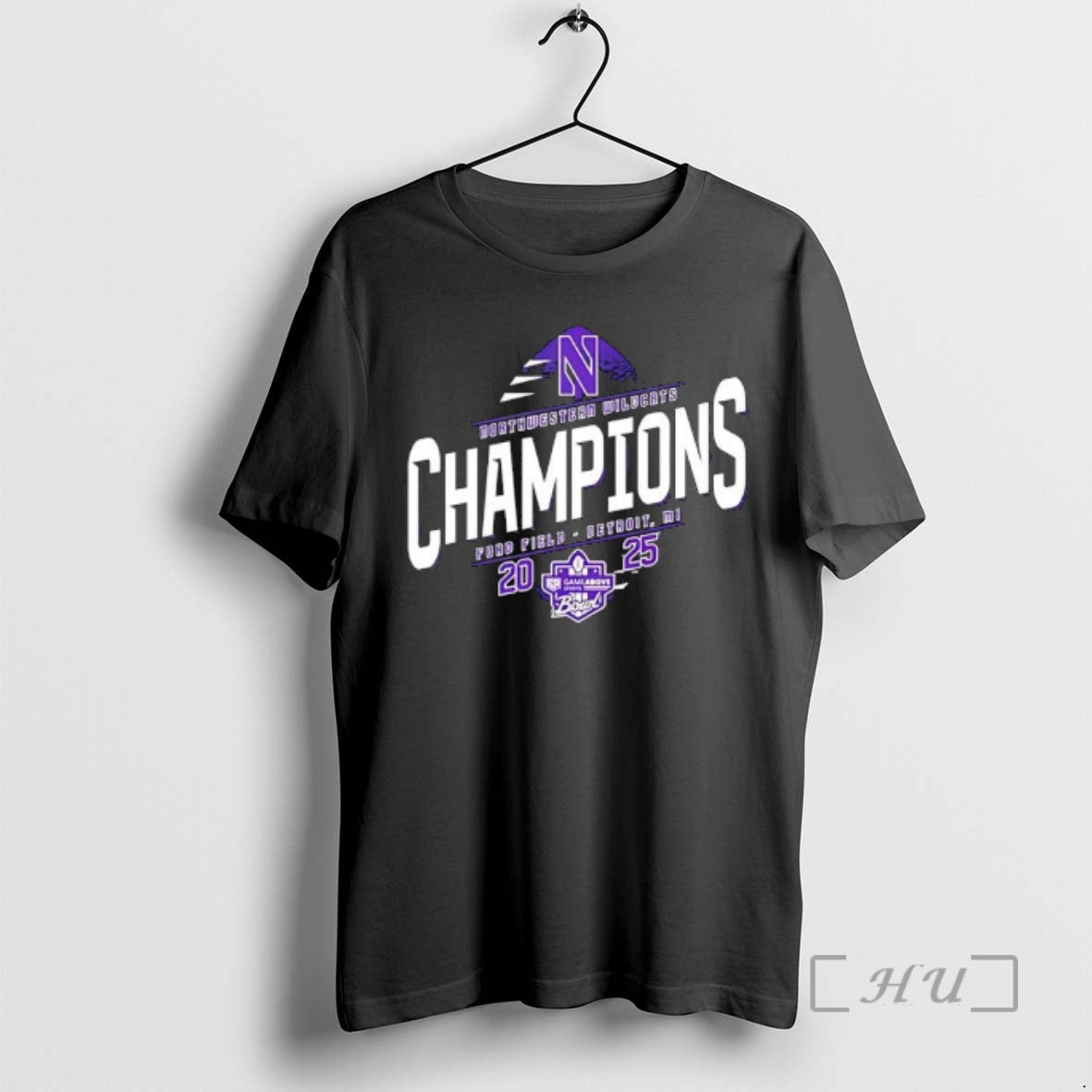 Officials Congrats Northwestern Wildcats Champions 2025 Game Ford Field Detroit Mi Premium T Shirts Sweater Hoodie,...