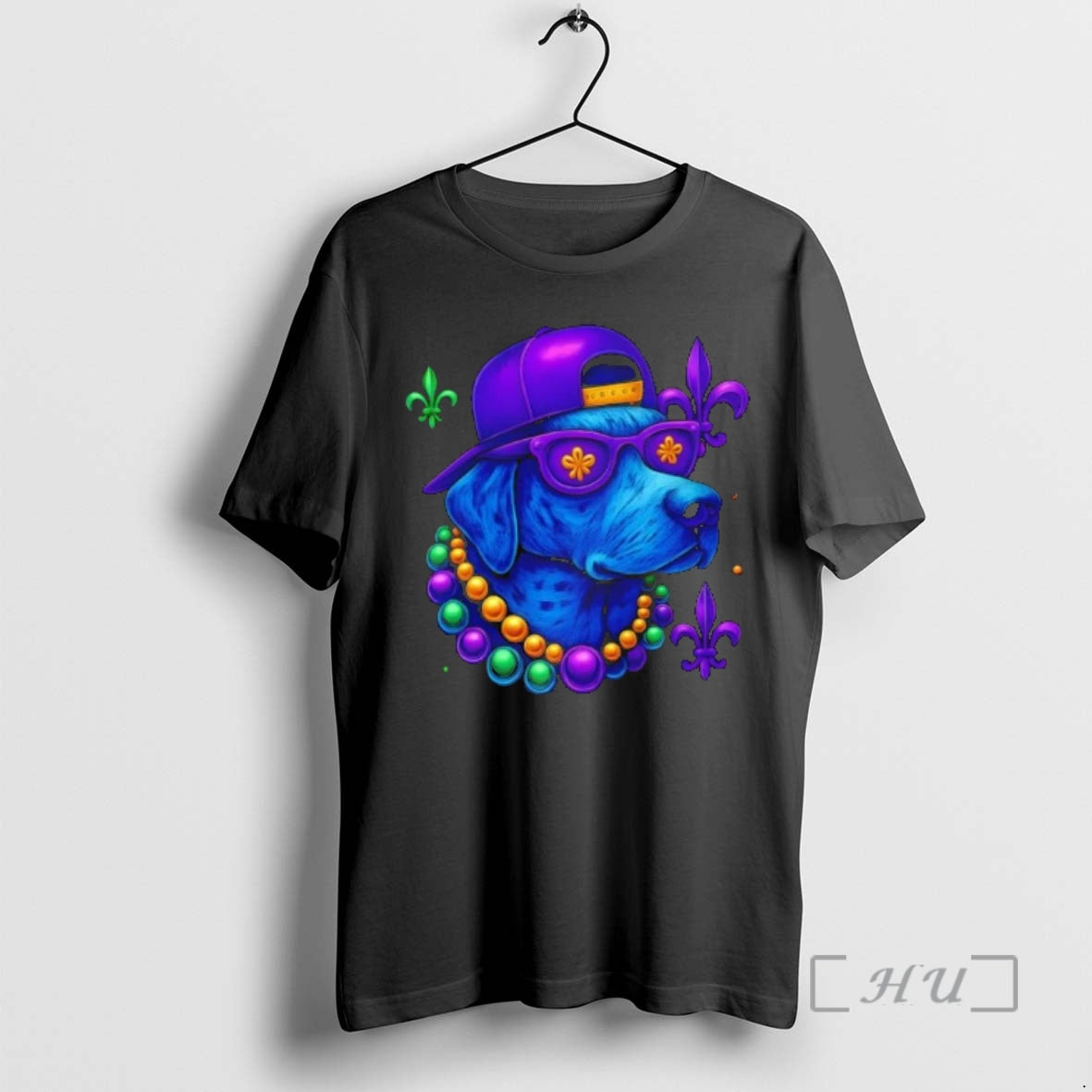 Officials Cool Mardi Gras Purple Spade Dog Graphic T-Shirts, Hoodie, Sweatshirt | AU18TeeNovaLab.com