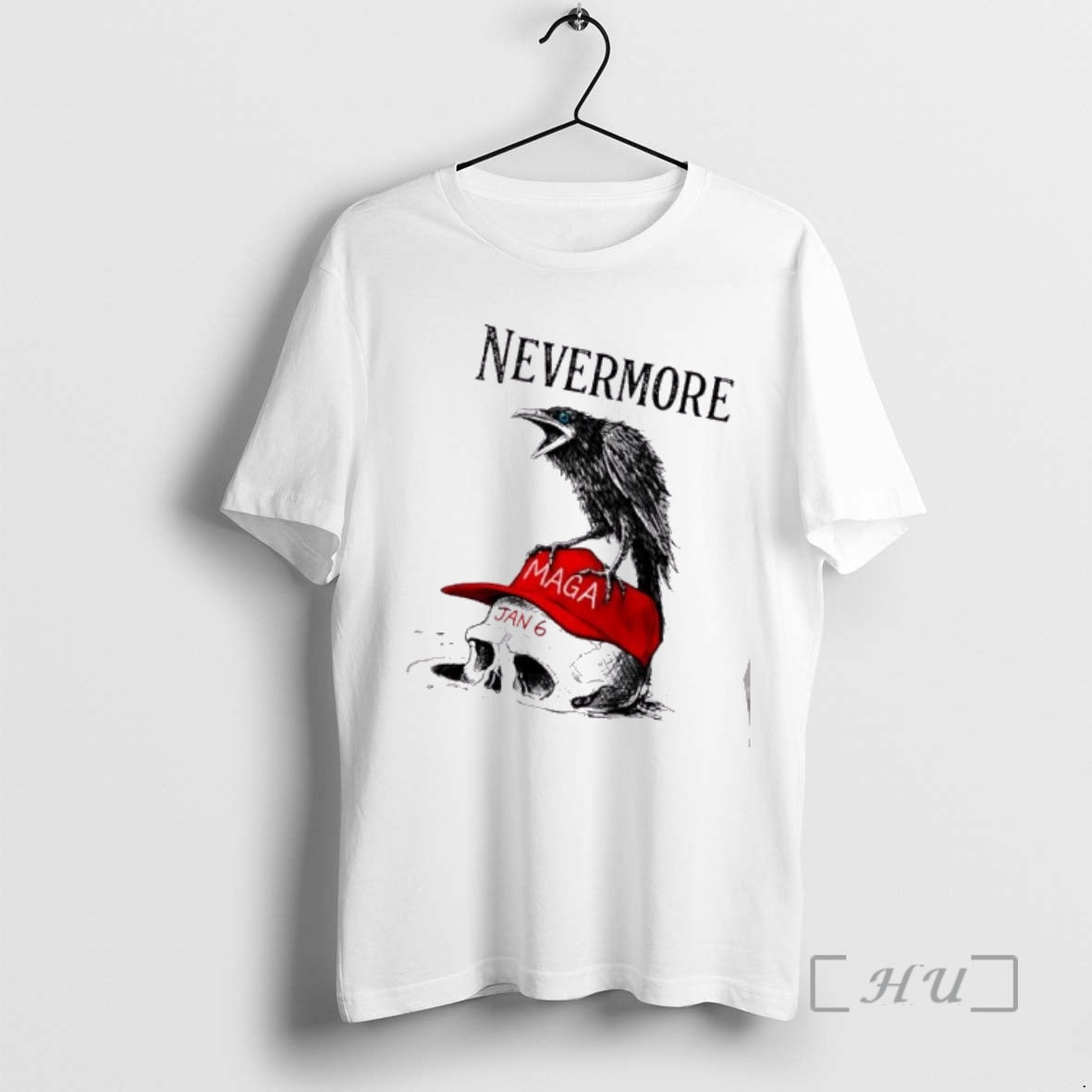 Officials Crow Bird Skull Maga Red Hat Nevermore