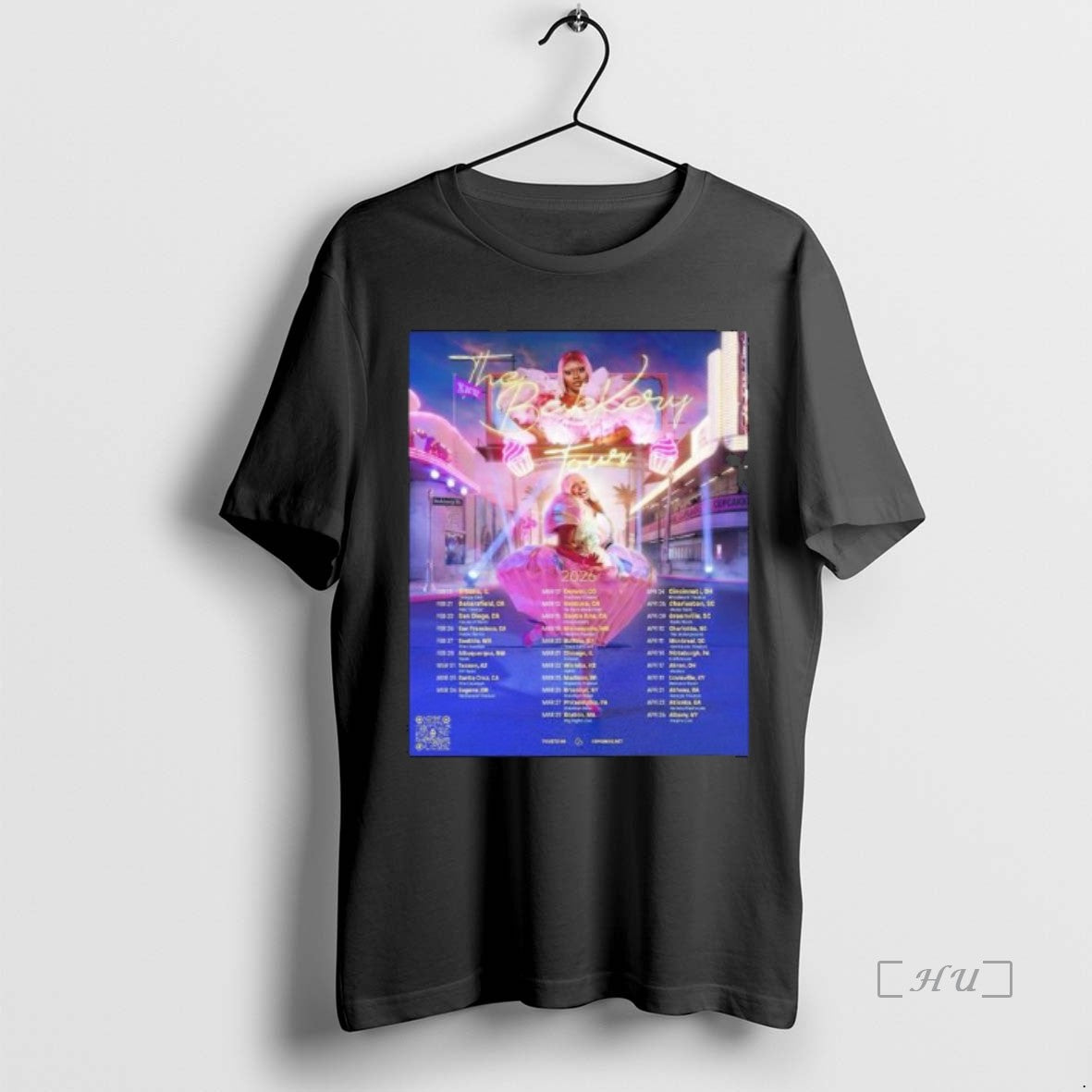 Officials Cupcakke The Bakery Tour 2026 North American Schedule Dates Long Sleve Premium T Shirts