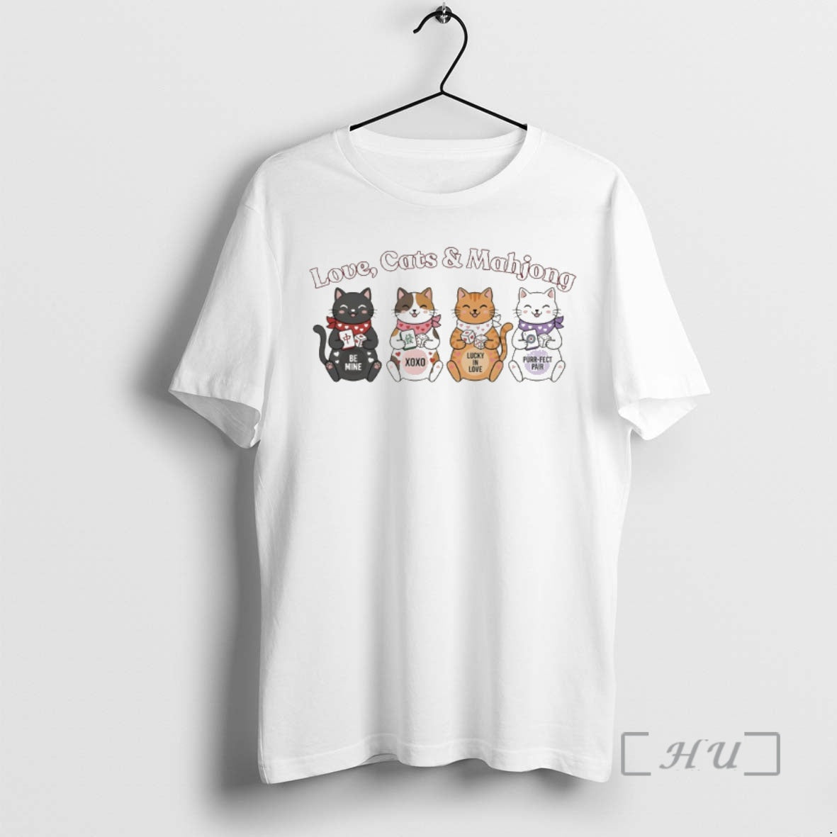 Officials Cute Cat Lover Love Cats Mahjong T-Shirts, Hoodie, Sweatshirt | AU18TeeNovaLab.com