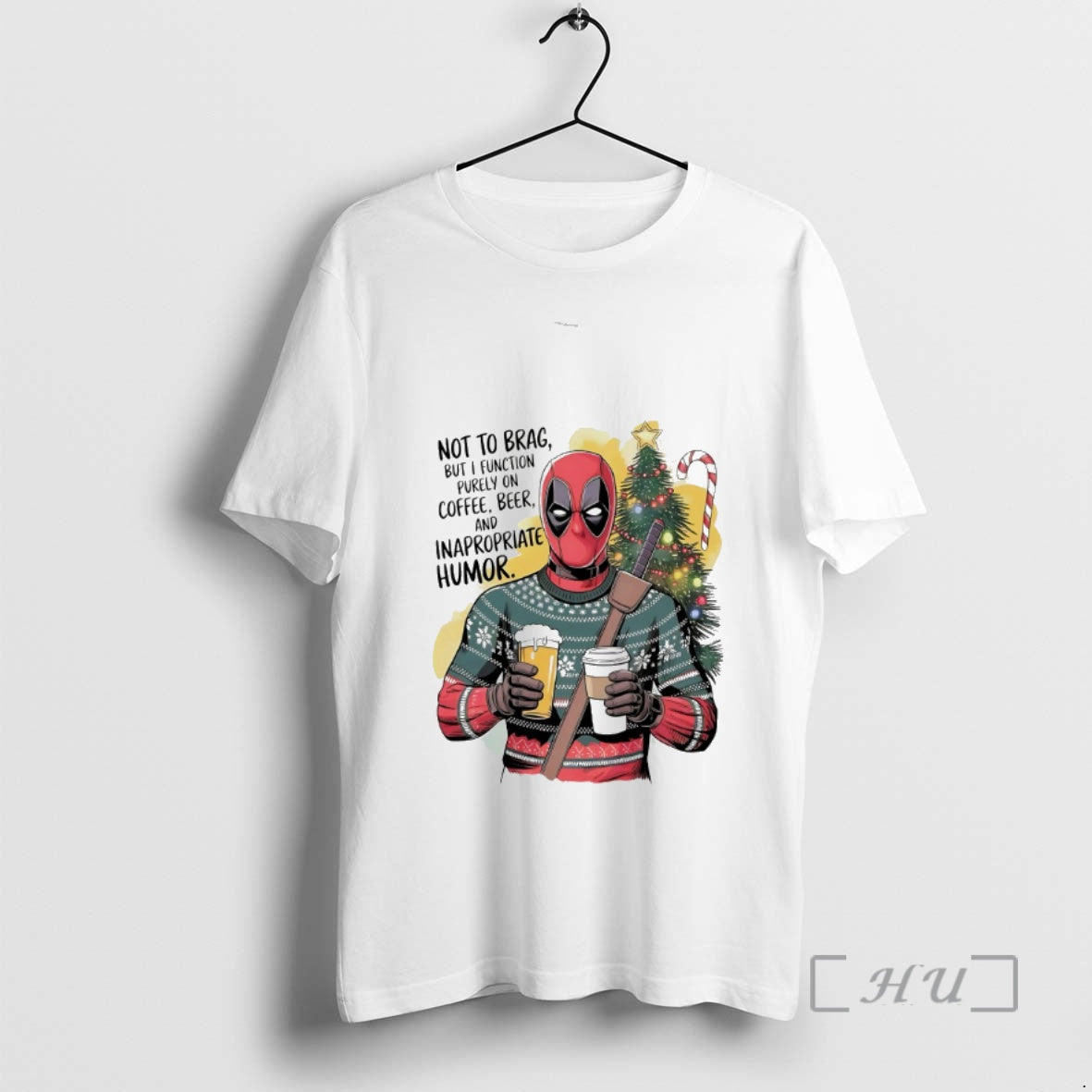 Officials Deadpool Not To Brag But I Function Purely On Coffee Beer Premium T Shirts Hoodie, Sweatshirt | AU18TeeNovaLab.com