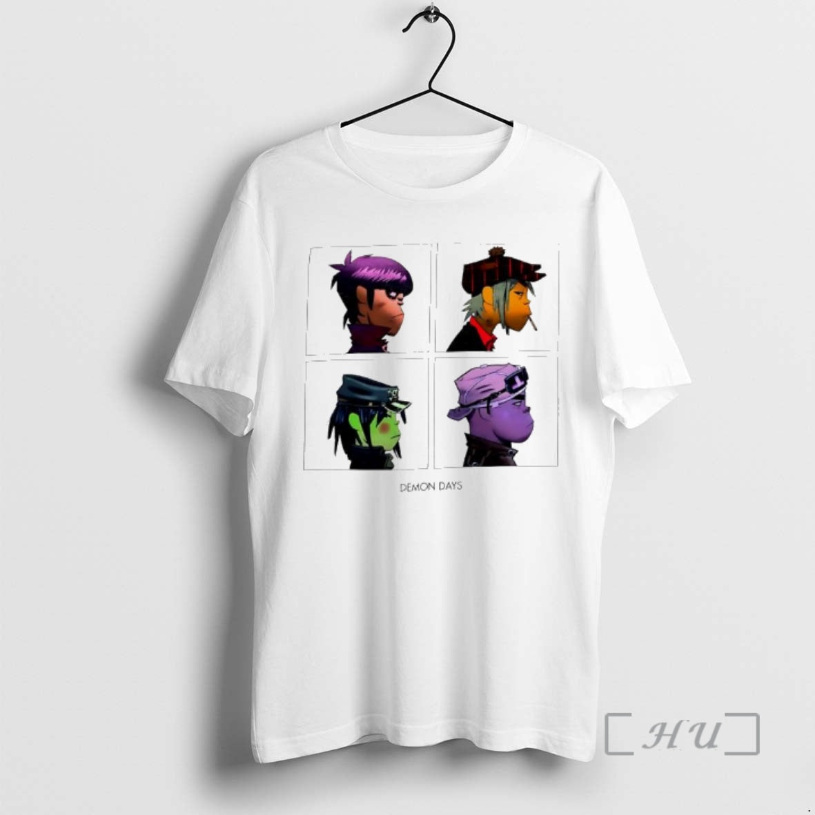Officials Demon Days Gorillaz Band Four Animated Members Graphic T-Shirts, Hoodie, Sweatshirt | AU18TeeNovaLab.com