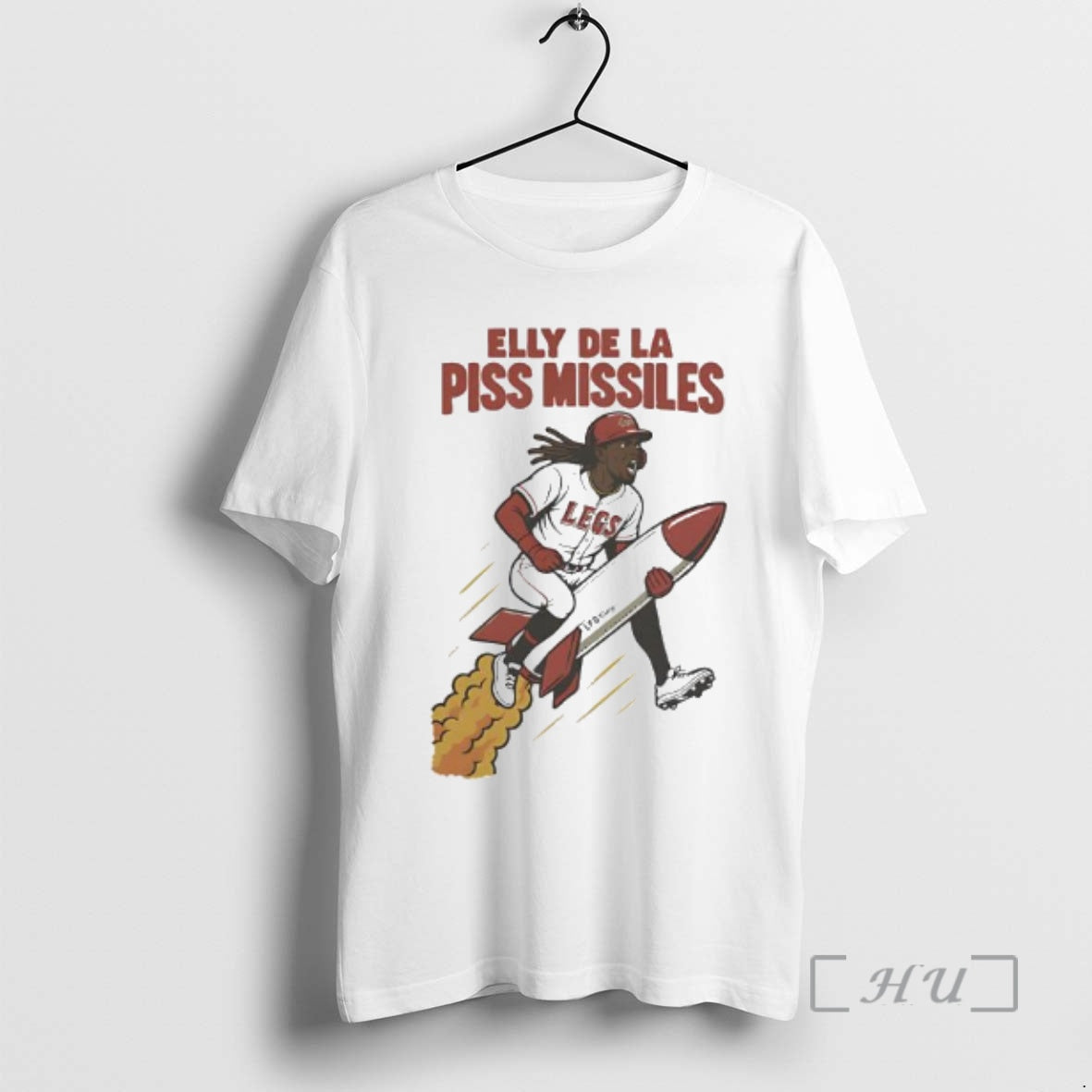 Officials Elly De La Cruz Riding A Rocket Elly De La Piss Missiles Premium T-Shirts, Hoodie, Sweatshirt | AU18TeeNovaLab.com