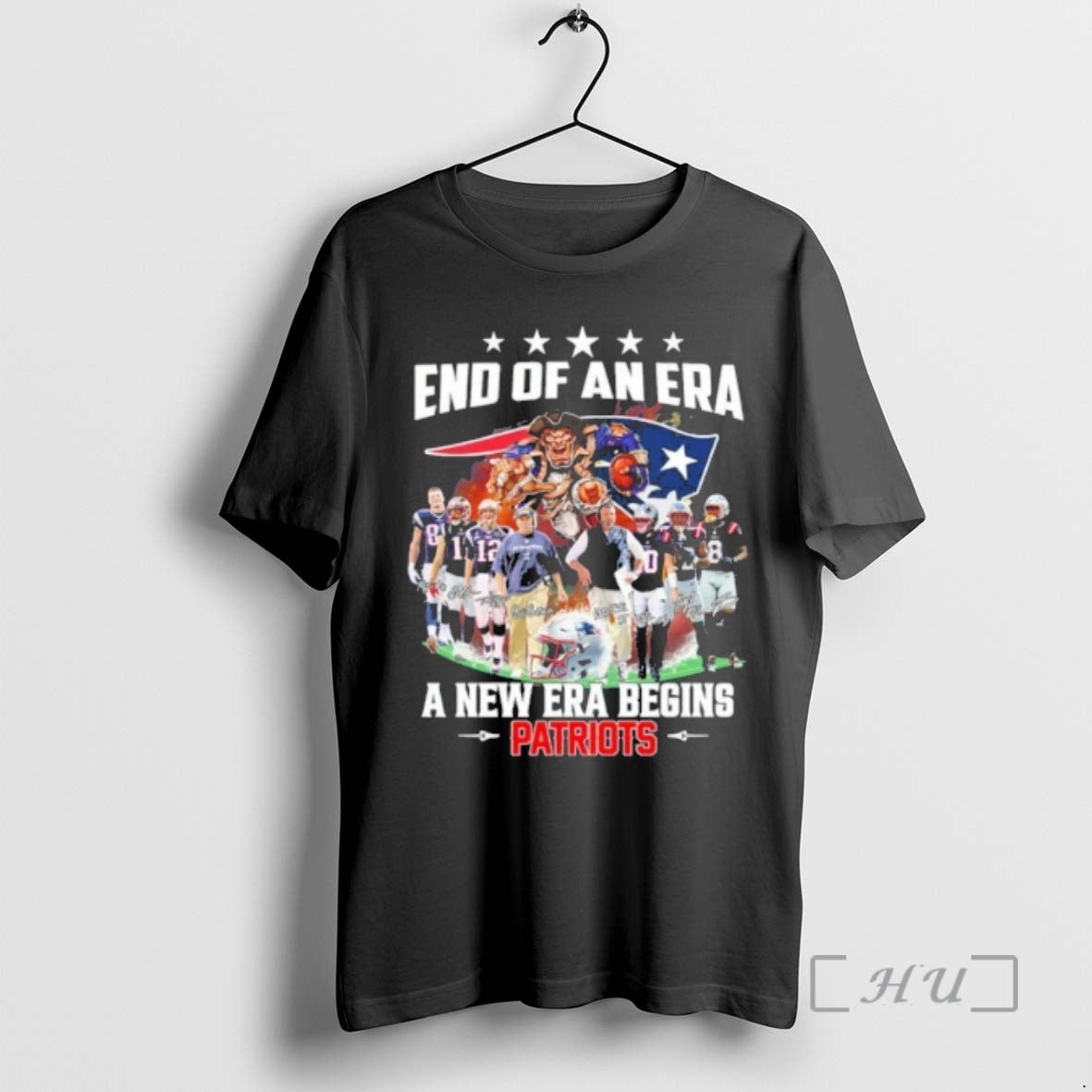 Officials End Of An Era Team Player Signature A New Era Begins Patriots Premium T-Shirts, Hoodie, Sweatshirt