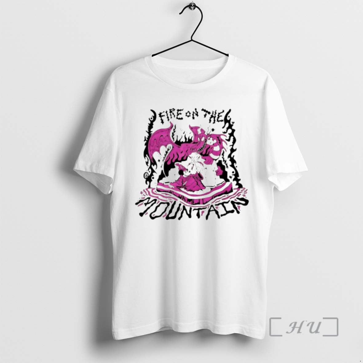 Officials Fire On The Mountain Wizard And Dragon Graphic T-Shirts, Hoodie, Sweatshirt | AU18TeeNovaLab.com