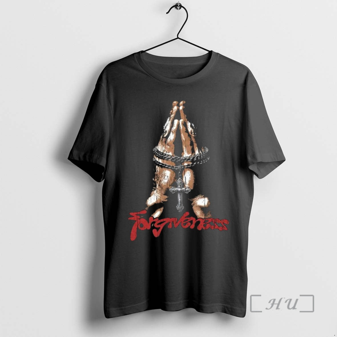 Officials Forgiveness Praying Hands With A Crucifix Necklace Graphic Woman T-Shirts, Hoodie, Sweatshirt | AU18TeeNovaLab.com