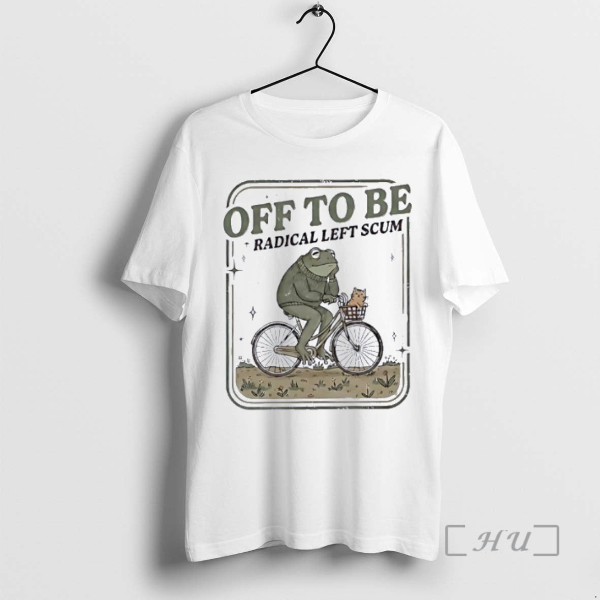 Officials Frog And Cat Driving Bicycle Off To Be Radical Left Scum Premium T Shirts Hoodie, Sweatshirt | AU18TeeNovaLab.com