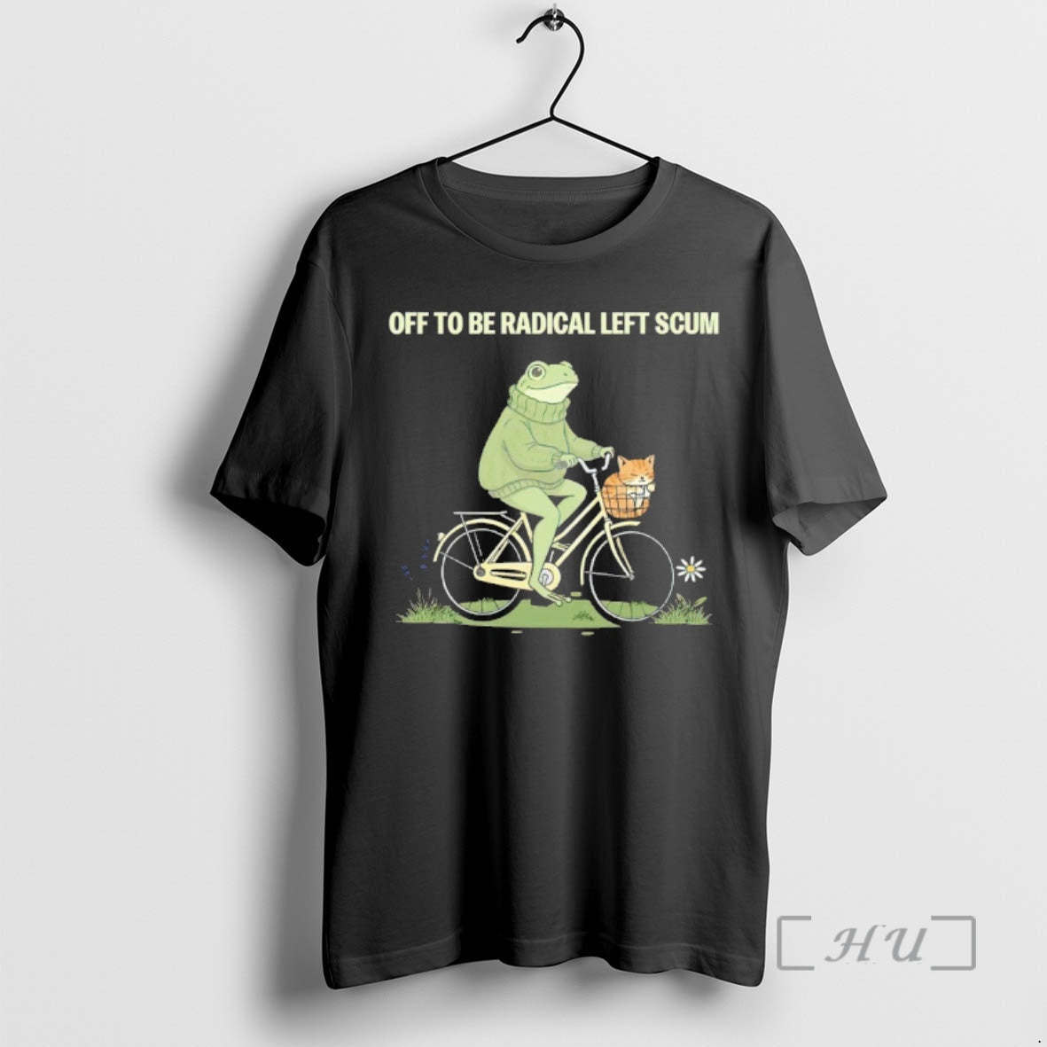 Officials Frog Riding Bike With Cat Off To Be Radical Left Scum Premium T Shirts Hoodie, Sweatshirt | AU18TeeNovaLab.com