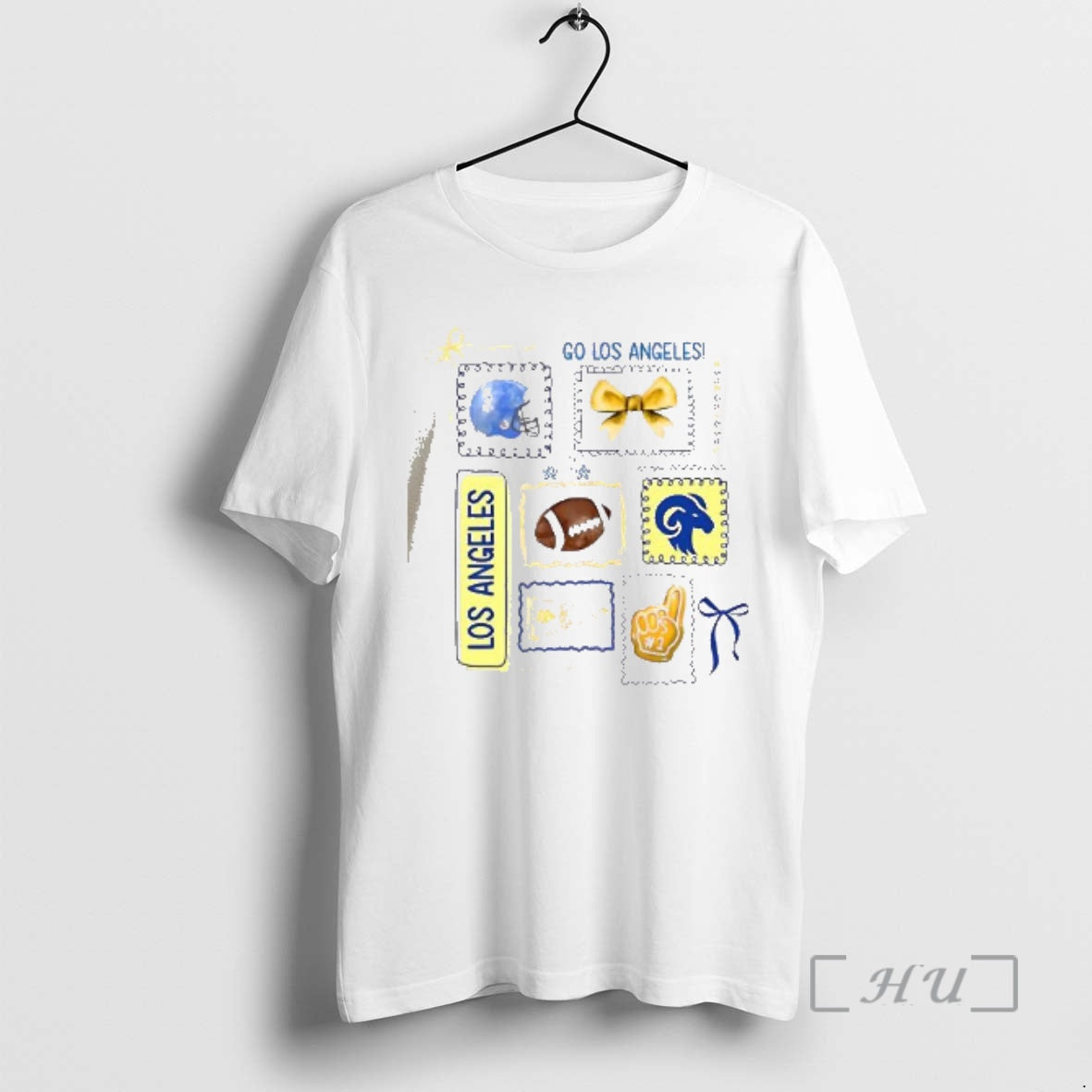 Officials Go Los Angeles Football Helmet Bow 1 Fan Graphic Team Spirit Premium T Shirts Hoodie, Sweatshirt