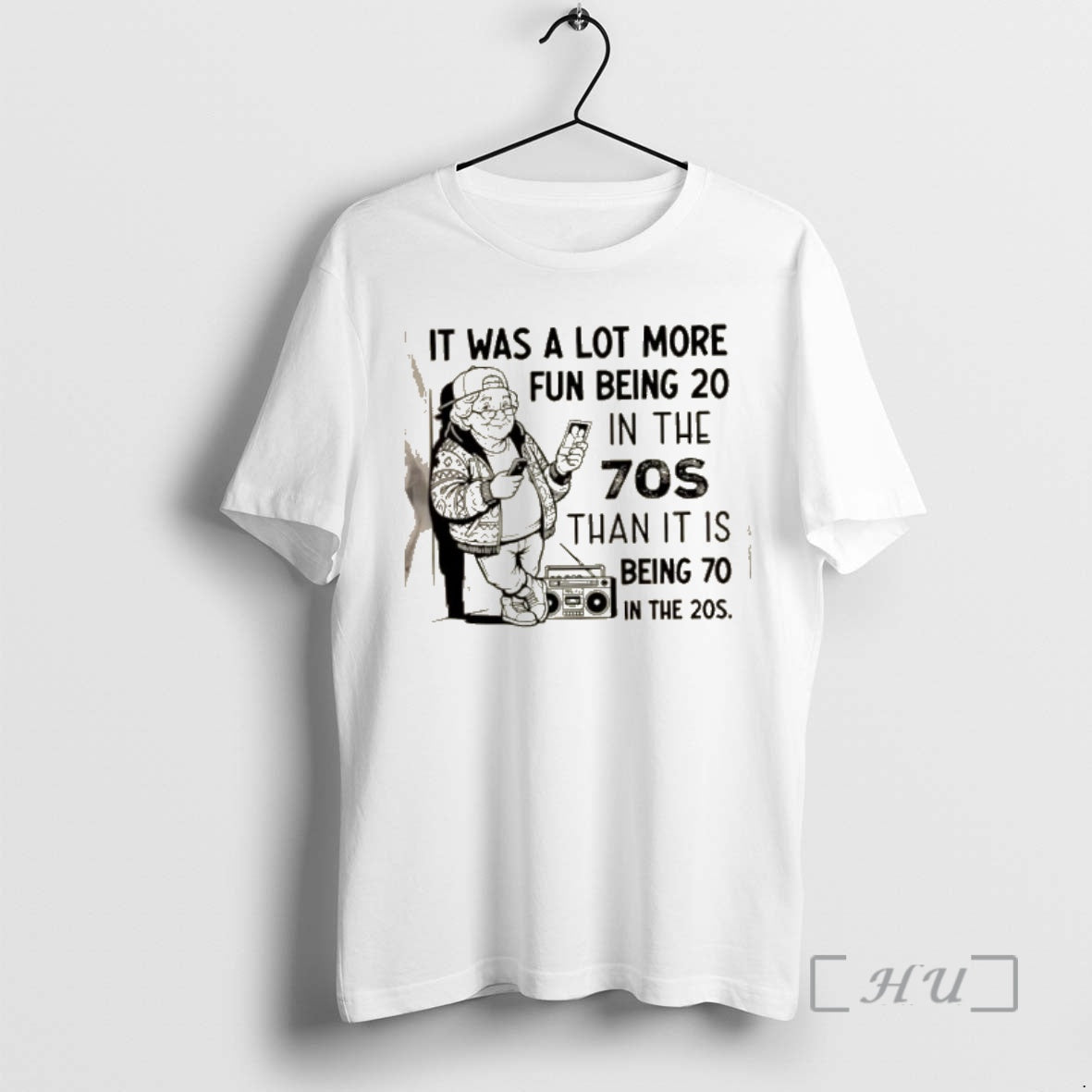 Officials Grandma It Was A Lot More Fun Being 20 In The 70s Than It T-Shirts, Hoodie, Sweatshirt | AU18TeeNovaLab.com