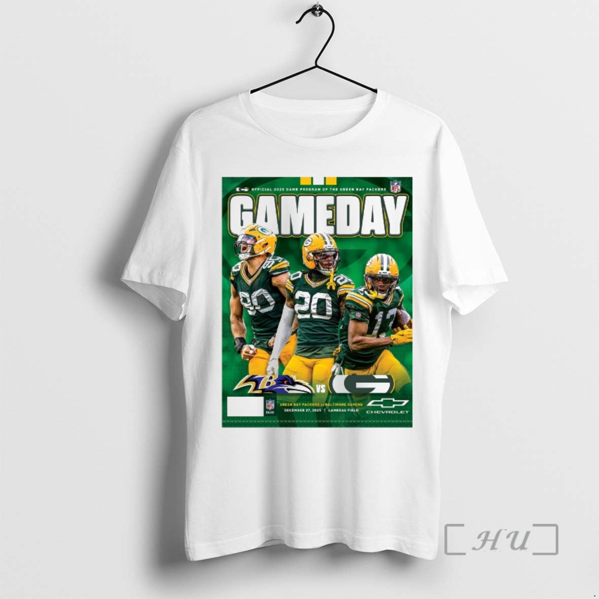 Officials Green Bay Packers Vs Baltimore Ravens Gameday Program 2025 Lambeau Field Premium T Shirts Hoodie, Sweatshirt