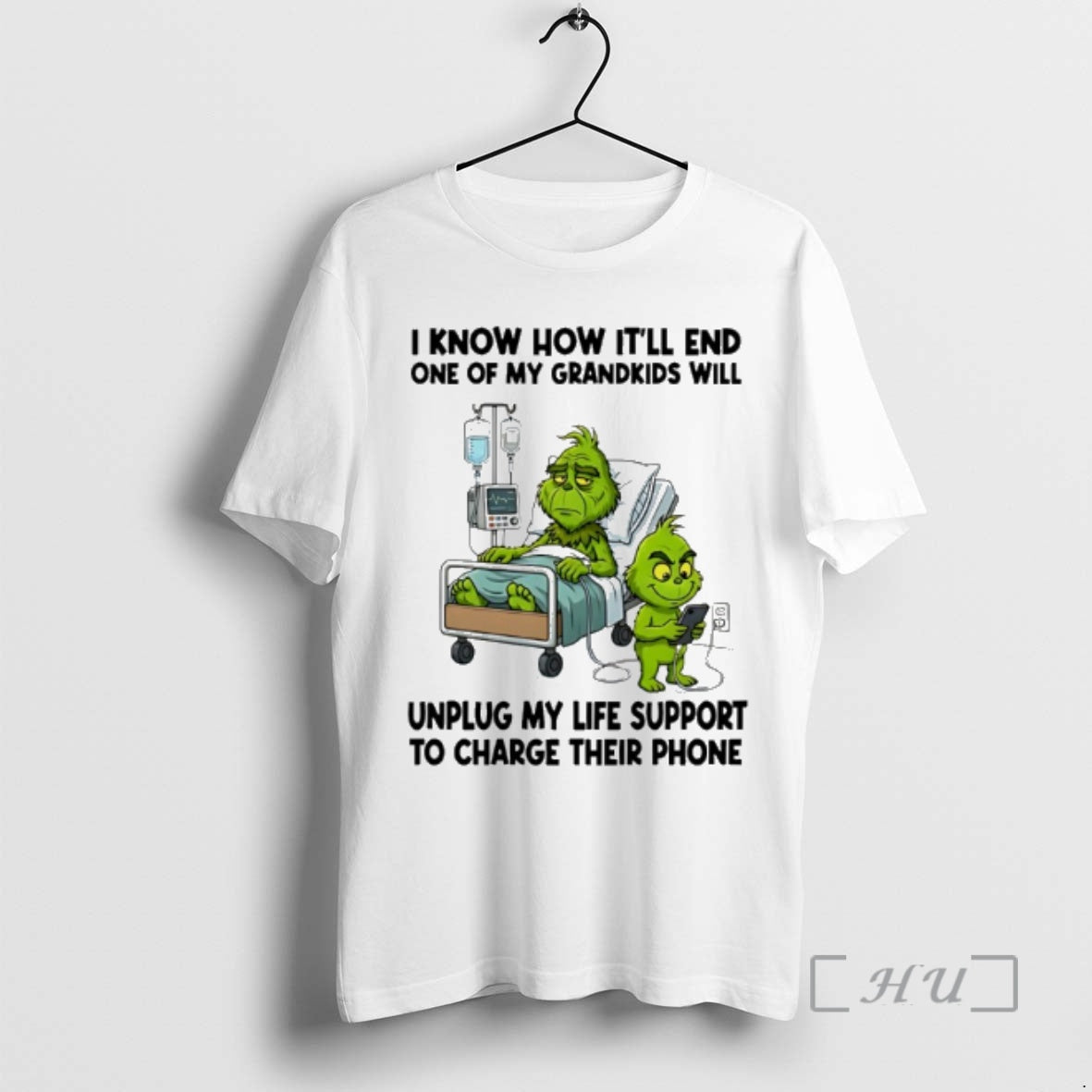 Officials Grinch I Know How Itll End One Of My Grandkids Will Unplug My Life T-Shirts, Hoodie, Sweatshirt