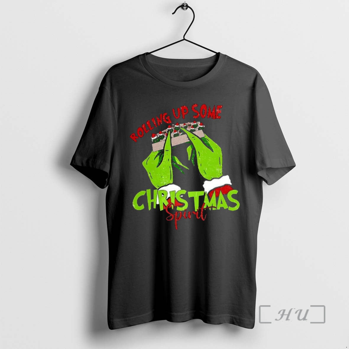 Officials Grinch Hands Rolling Up Some Christmas Spirit T-Shirts, Hoodie, Sweatshirt | AU18TeeNovaLab.com