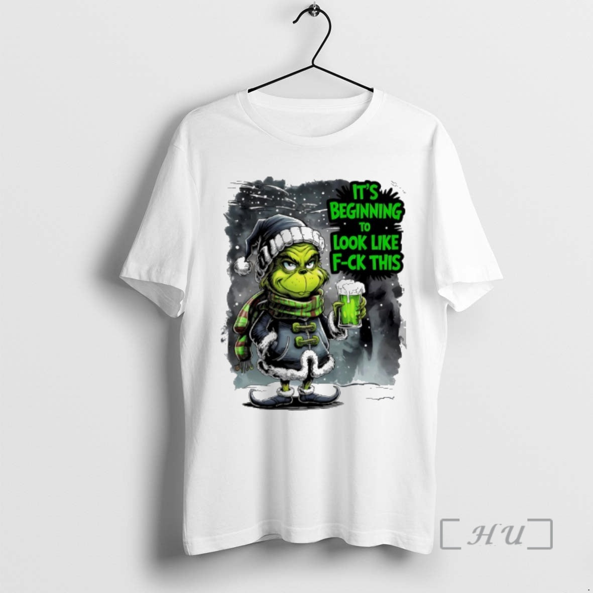 Officials Grinch Its Beginning To Look Like Fuck This Christmas T-Shirts, Hoodie, Sweatshirt | AU18TeeNovaLab.com