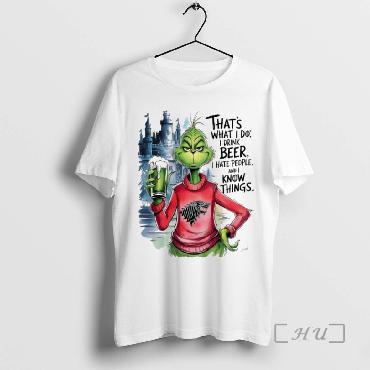 Officials Grinch Thats What I Do I Drink Beer I Hate People And I Know T-Shirts, Hoodie, Sweatshirt | AU18TeeNovaLab.com
