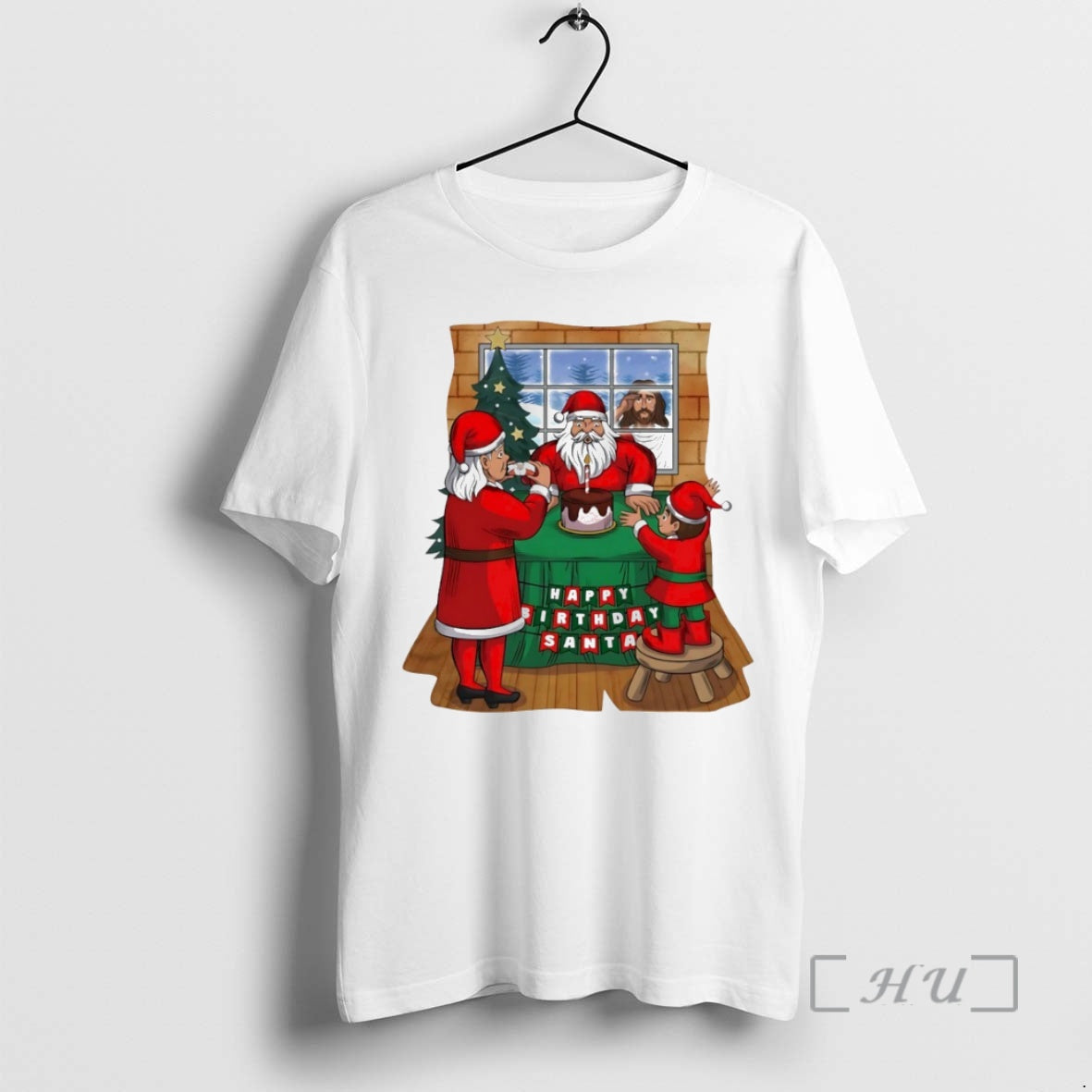 Officials Happy Birthday Santa Christmas Circle T-Shirts, Hoodie, Sweatshirt | AU18TeeNovaLab.com